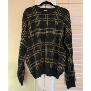 VTG Windridge Plaid Crew Neck Long Sleeve Sweater XXL Holiday Knit Pullover